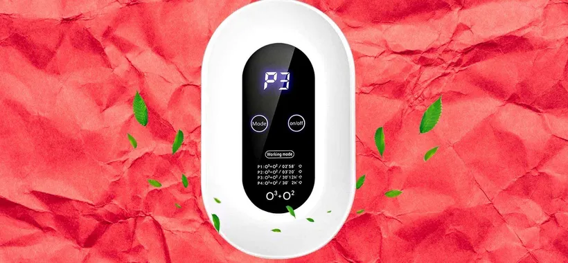 Minuscolo purificatore aria: con l'ozono rendi QUALUNQUE posto sicuro