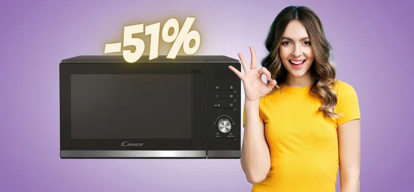 Candy Moderna: forno a microonde da 20 litri e 40 programmi (-51%)