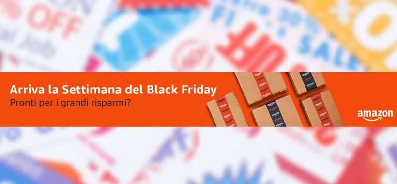 Amazon, settimana del Black Friday 2023 UFFICIALE: ecco le date