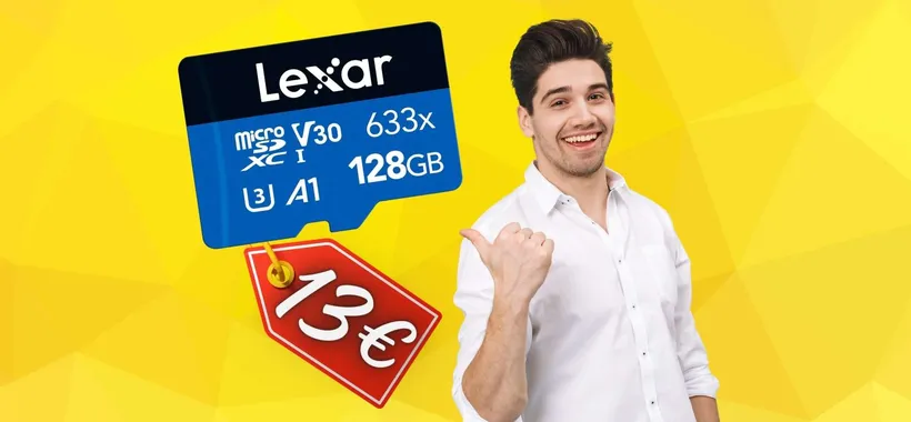 Ti BASTANO 13€ per la scheda microSD Lexar da 128GB (Amazon)
