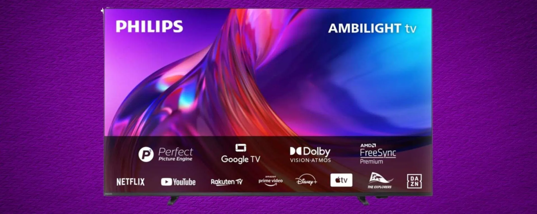 PHILIPS TV 4K LED Ambilight in offerta su Amazon: prezzo TOP (-100€)