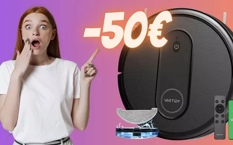 Robot aspirapolvere/lavapavimenti per pulito garantito e risparmi 50€