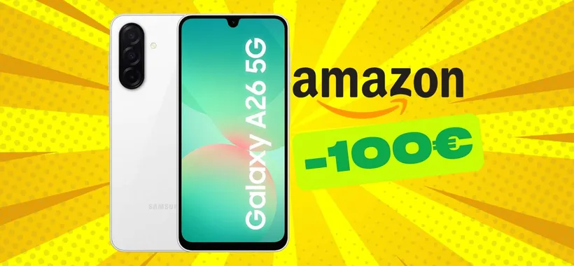 Samsung Galaxy A26 5G da 256GB è il vero affare del giorno (-100€)