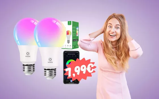 2 lampadine smart compatibili con i comandi vocali a SOLI 7,99€