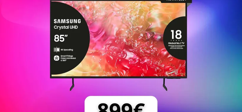 Samsung Smart TV 85" in offerta: l’esperienza cinematografica a casa