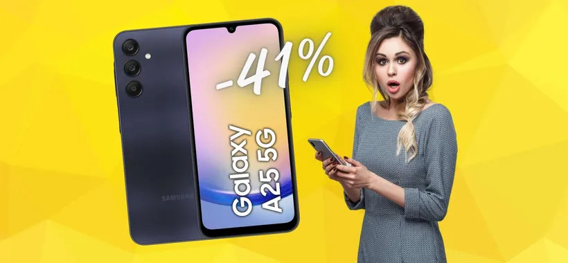 SCONTO pazzesco del 41% su Amazon per Samsung Galaxy A25 5G da 128GB