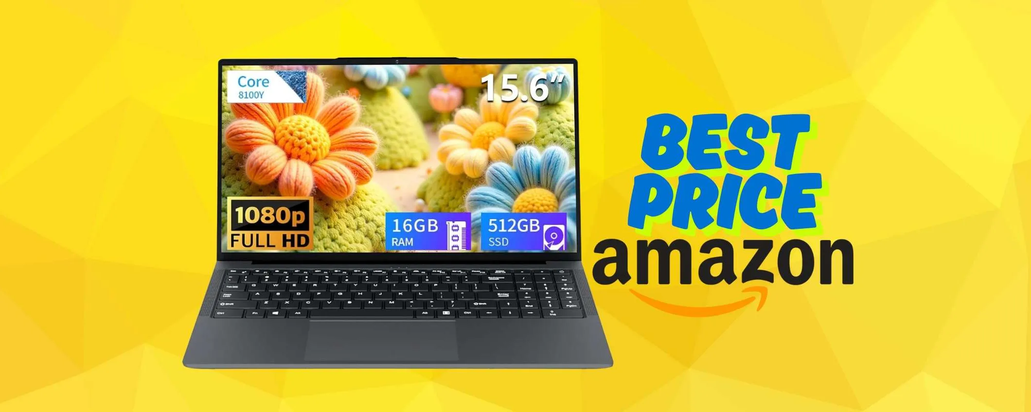 Notebook con i3, 16GB di RAM e SSD da 512GB a MENO di 260€