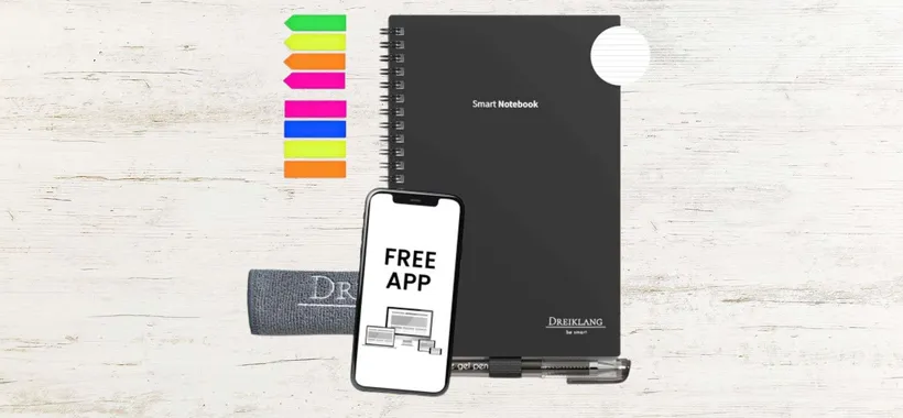 Taccuino SMART a 18€ su Amazon: scrivi, digitalizzi, cancelli e riscrivi