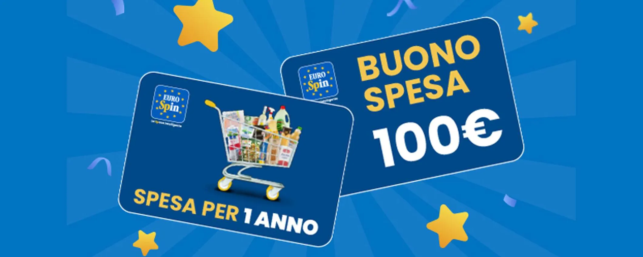 Vinci gift card da 100 euro e spesa per un anno: nuovo concorso Eurospin