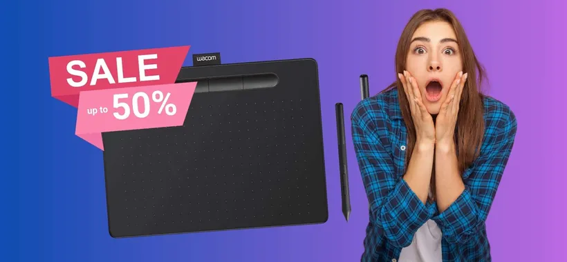 Tavoletta grafica PREMIUM a METÀ PREZZO su Amazon, ora 68€