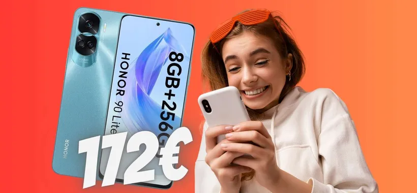 HONOR 90 Lite 5G da 256GB e Dual SIM a soli 172€ su eBay