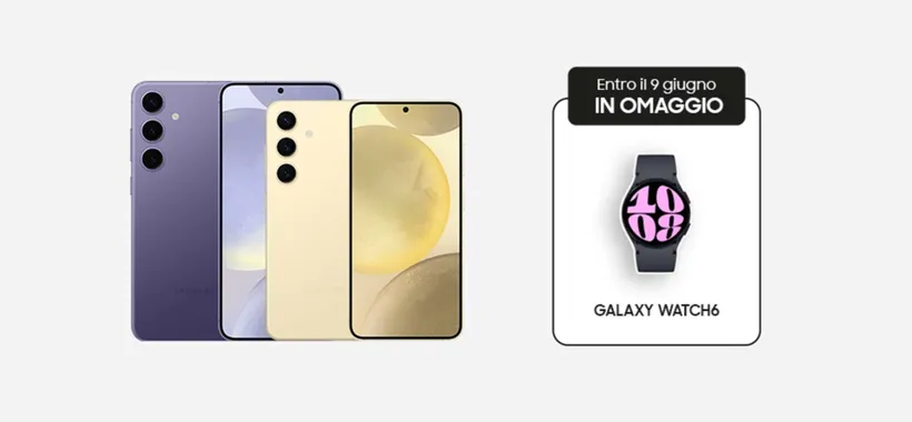 Samsung Galaxy Watch 6 in omaggio acquistando un Galaxy S24