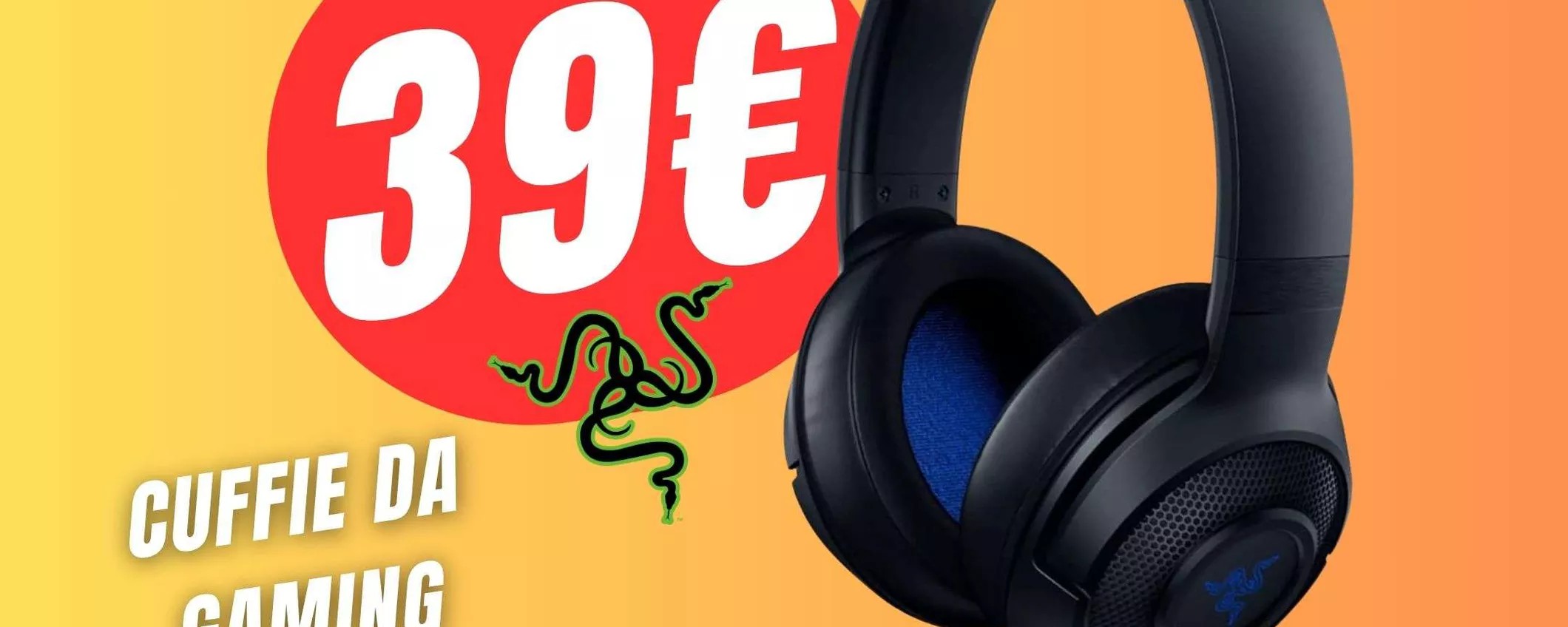 Razer Kraken: su  crolla il prezzo delle cuffie da gaming