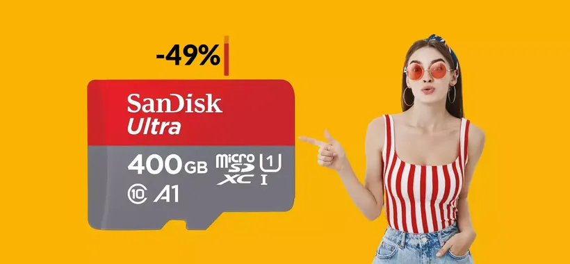MicroSD 400GB a quasi metà prezzo: oggi fai il colpaccio con 42€