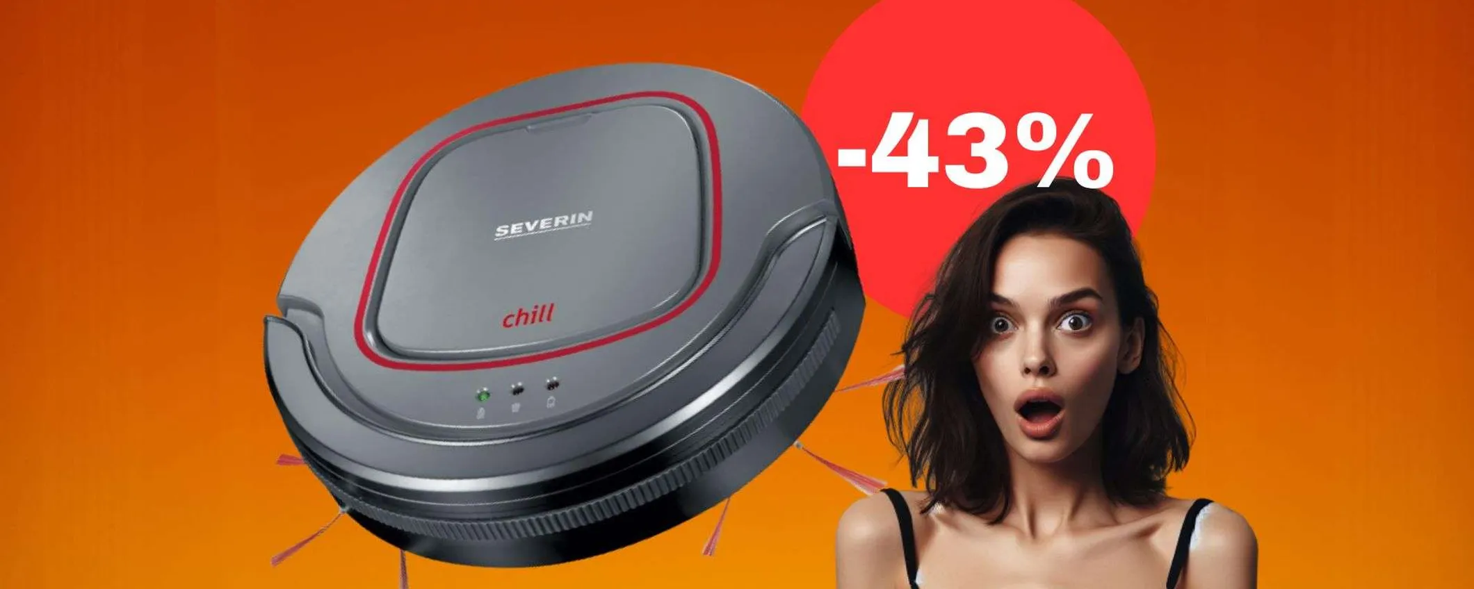Robot aspirapolvere, offerta folle di Amazon: il prezzo crolla del 43%