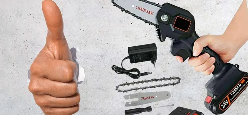 Mini motosega wireless a 35€ su Amazon: occasione LIMITATISSIMA, fai in fretta