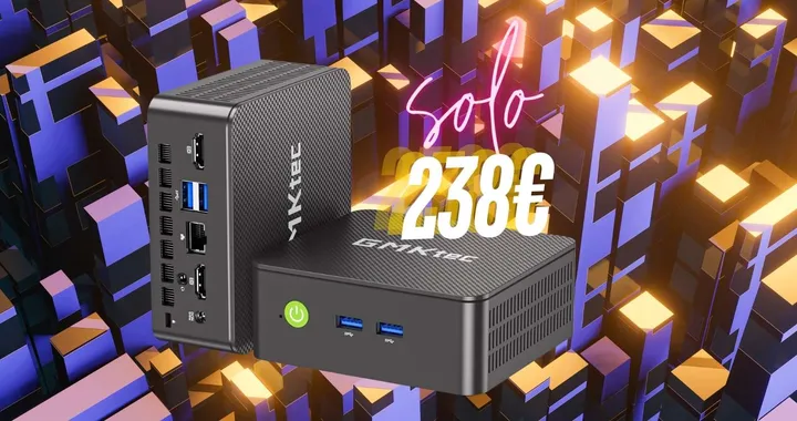 Potente Mini PC con Intel Core i3 (16/256GB) oggi in offerta bomba
