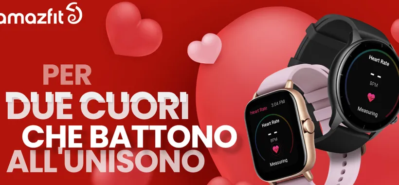 Amazfit lancia due speciali bundle per festeggiare San Valentino