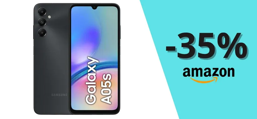 Samsung Galaxy A05s mai così ECONOMICO: in offerta ad appena 116€