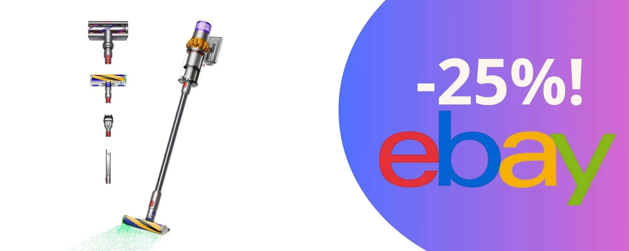 Dyson V15 Detect con il 25% di sconto: la promo limitata da non farti scappare