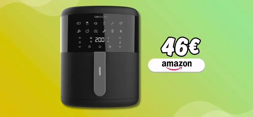 Errore di prezzo o affare su Amazon? Friggitrice ad aria Cecotec 6L a 46€