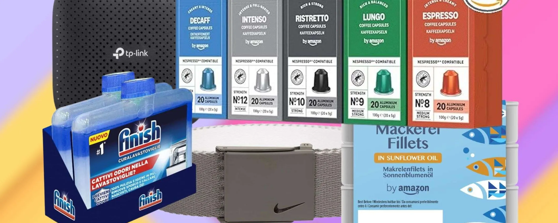 Offerte di tendenza Amazon edizione FUORITUTTO: occasioni da 3,96€ a meno di 20€
