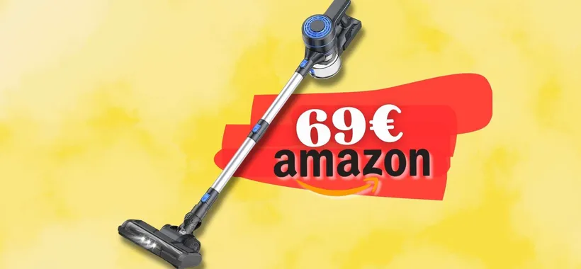 Aspirapolvere senza fili CICLONICO 6 in 1 a soli 69€ e batteria rimovibile