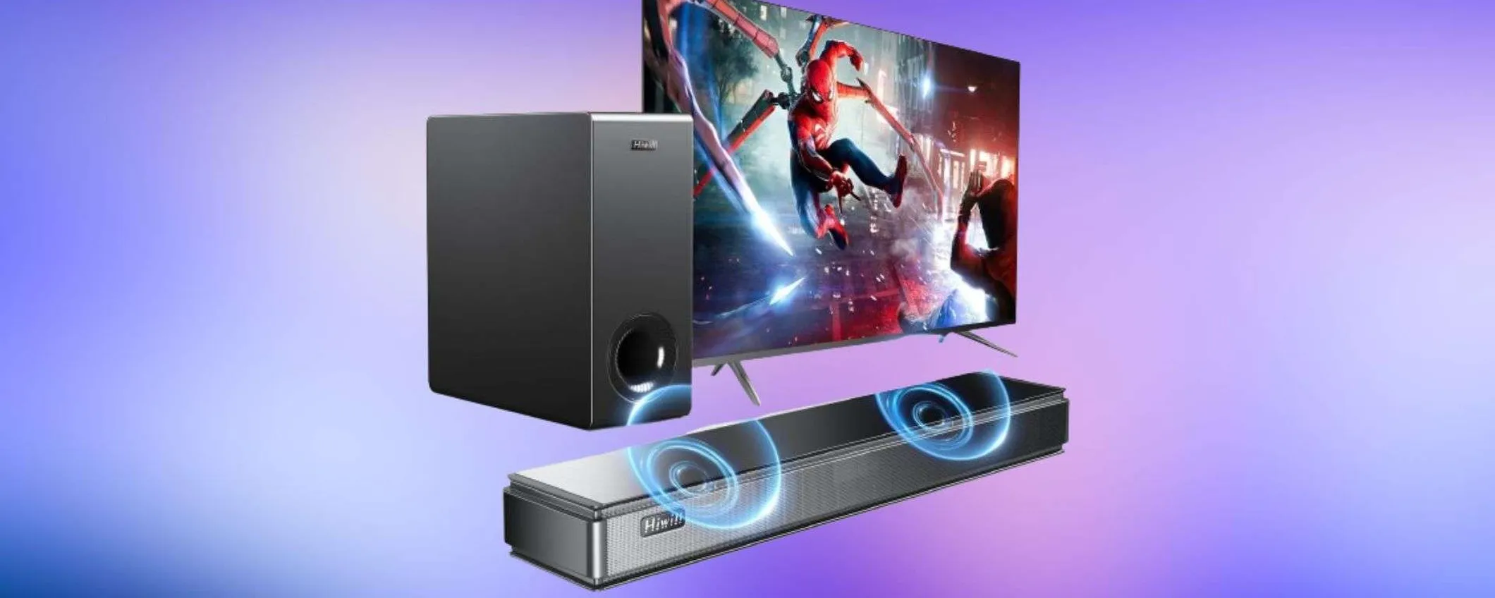 Soundbar da 120W con subwoofer in super offerta: la paghi meno di 80€