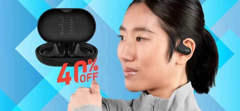 Auricolari wireless Belkin SoundForm ClearFit perfetti per lo sport (-40%)