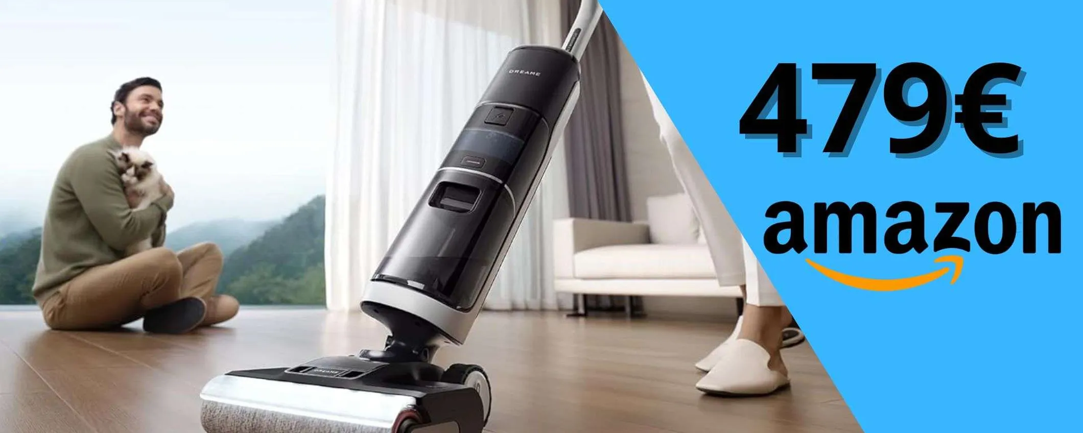 Dreame H14 Pro a soli 479€: maxi-sconto sul re indiscusso dei lavapavimenti