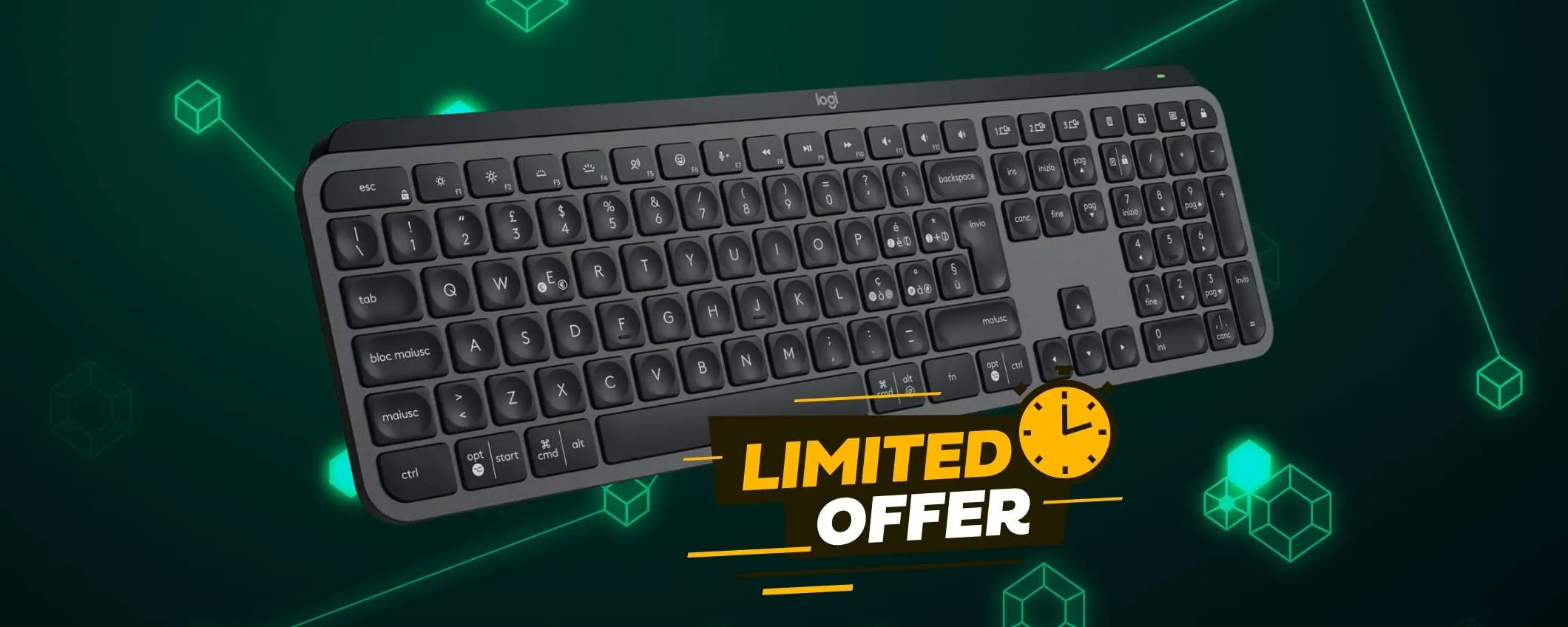 La REGINA delle tastiere wireless, Logitech MX Keys S, ora in OFFERTA TOP