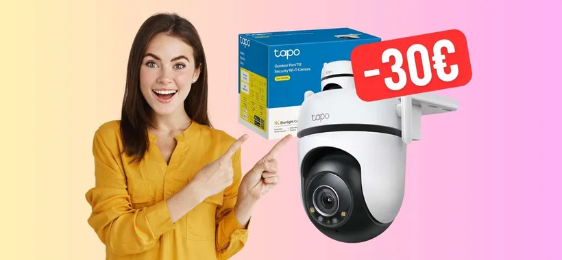 Telecamera WiFi Tapo C520WS: impermeabile e compatibile con Alexa