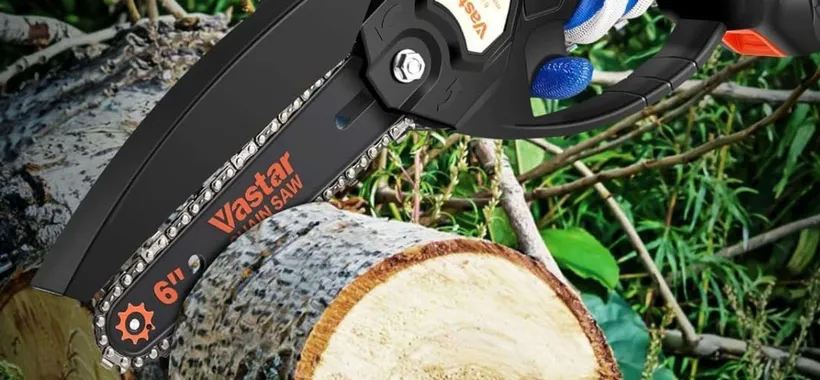 Motosega di qualità a 29,99€ con 2 batterie, accessori e custodia (Amazon)