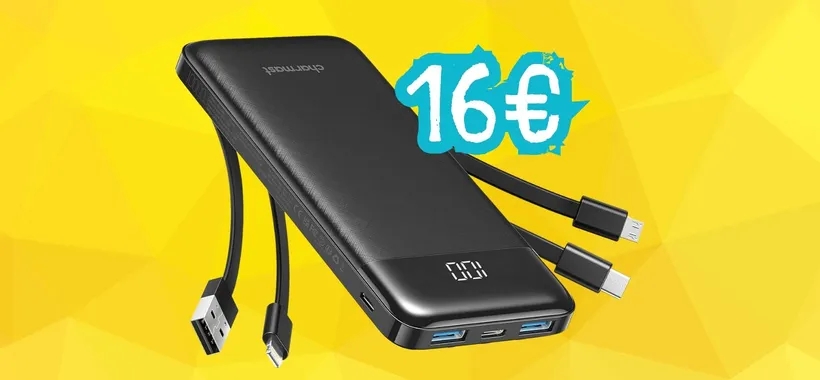 Power Bank potentissimo che ricarica di tutto e ha 4 cavi integrati