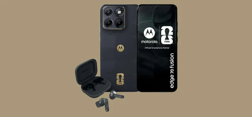 Motorola Edge 70 Fusion con inserti dorati e auricolari inclusi: a meno di 300€ su Amazon