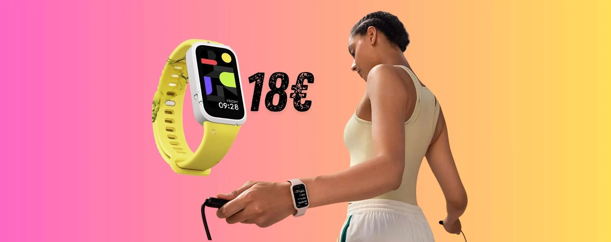 Xiaomi Smart Band 9 Active con 18gg di autonomia a un prezzaccio (18€)
