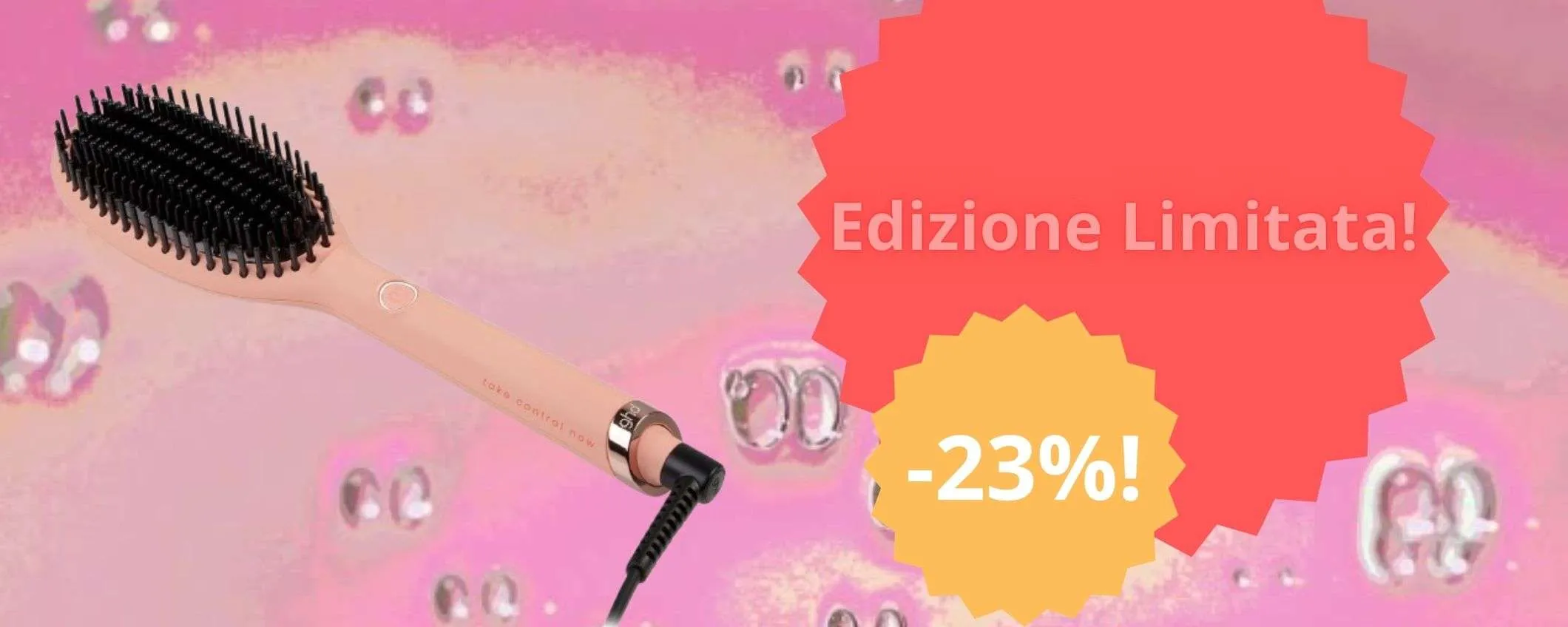 Spazzola lisciante ghd in EDIZIONE LIMITATA e con super sconto: capelli sempre perfetti a prezzo da urlo, affrettati!