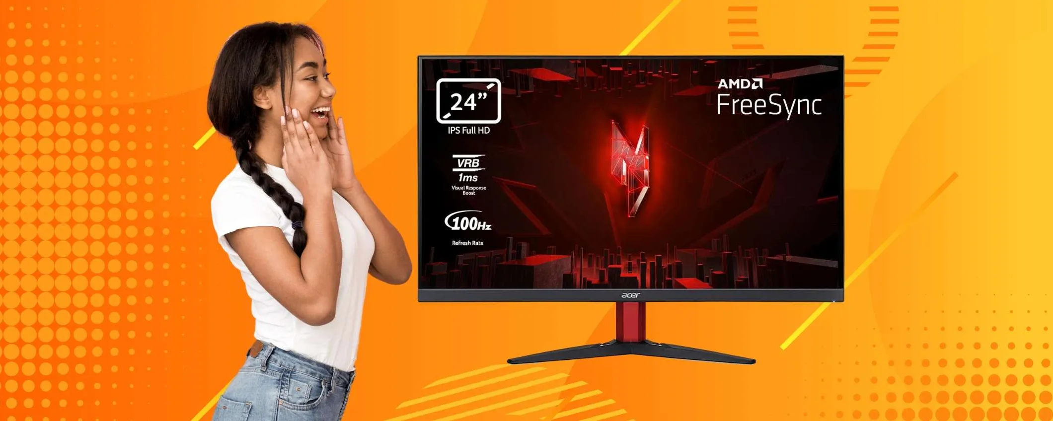 Acer Nitro: monitor gaming da 24