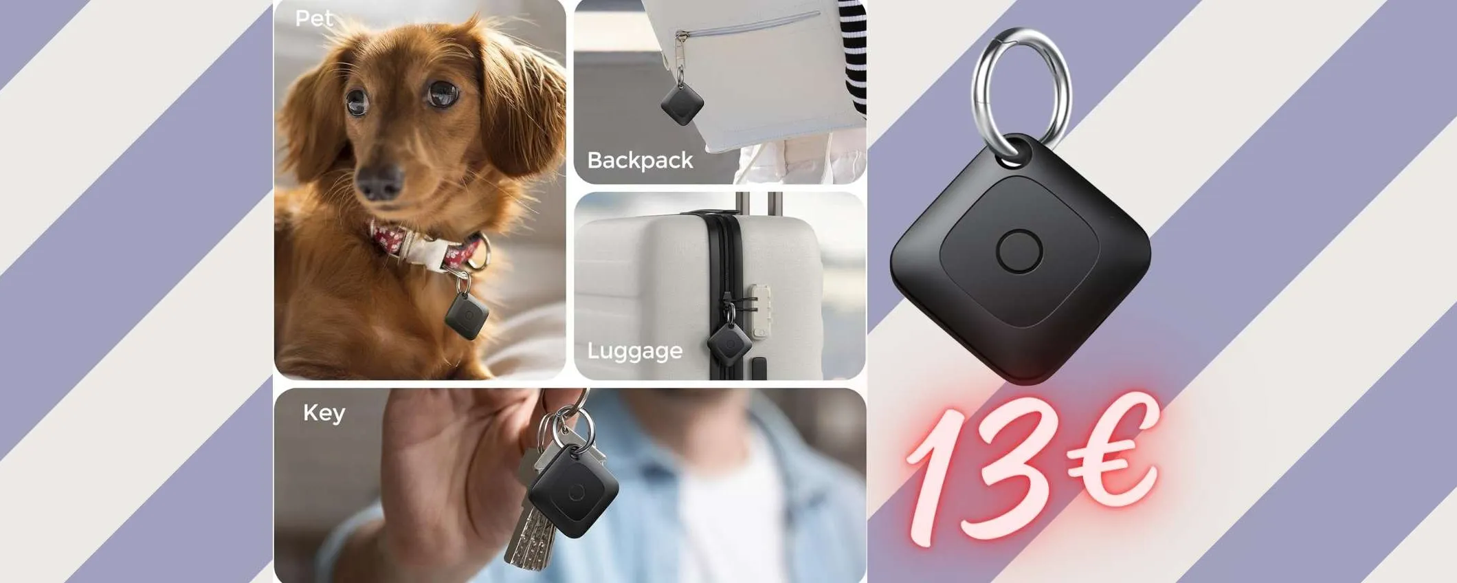 Localizza gli oggetti persi con Hoxe Air Tracker Tag, su Amazon al 40%