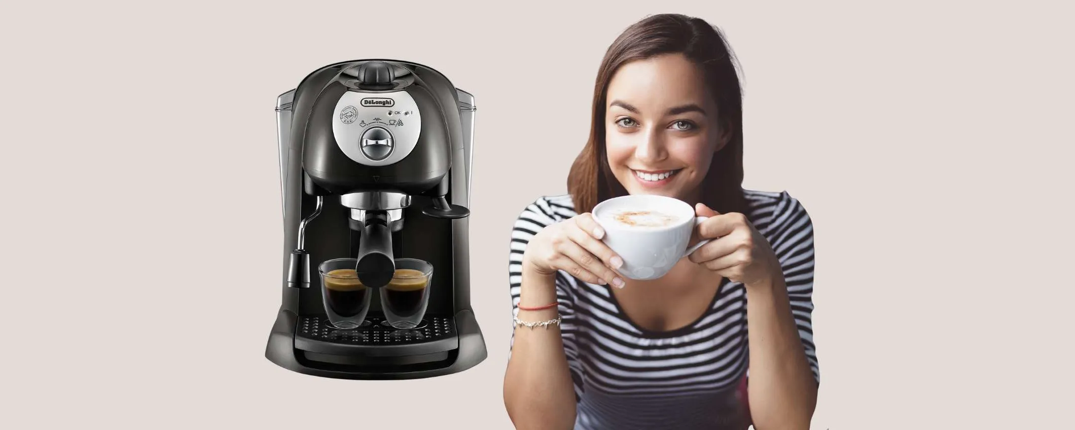 Macchina per espresso De'Longhi: caffè in polvere, in cialde e anche cappuccino