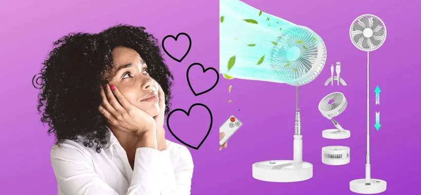 Il tuo alleato perfetto contro il caldo: il ventilatore senza fili è GENIALE e in super sconto