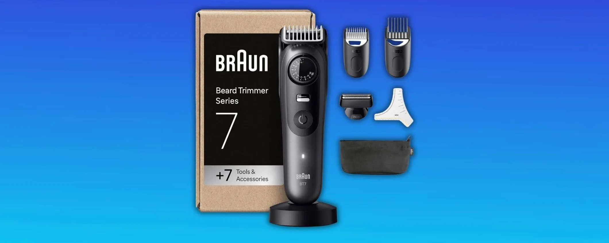 Braun Series 7 Regolabarba a 64,99€: sconto del 41% sul kit completo