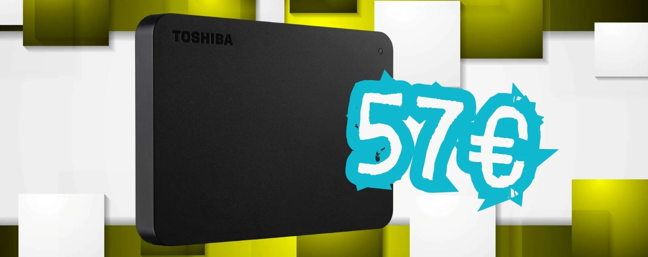 Hard Disk portatile Toshiba da 1TB a prezzo da capogiro, solo 57€