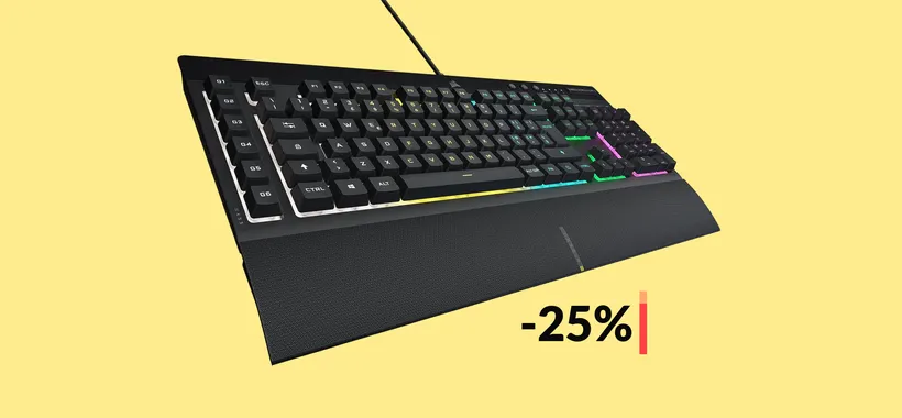 Tastiera Corsair da GAMING, retroilluminata ed impermeabile (44€)