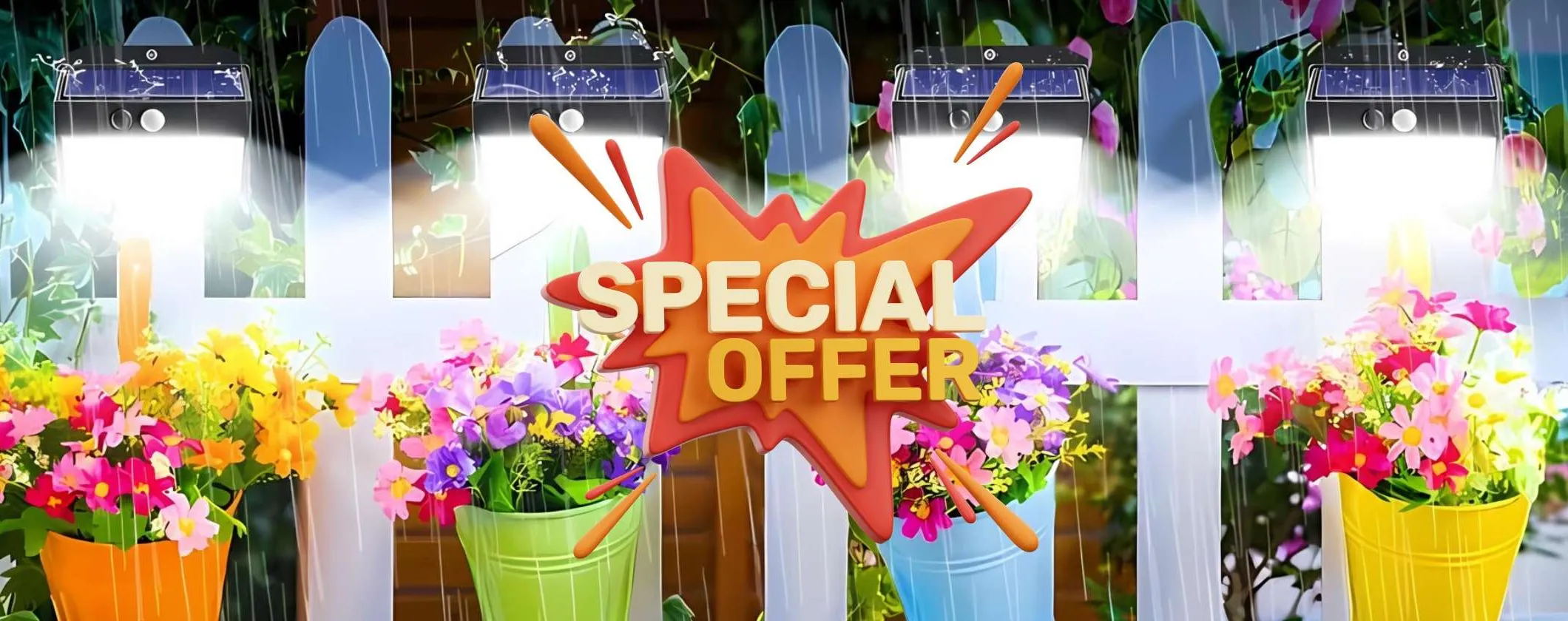PROMO Luce Solare da esterno: 4 faretti a 17€ per il Prime Day