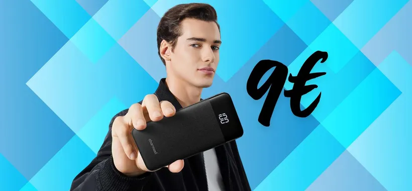 Power Bank leggerissimo e compatto da 10400mAh ora in doppio sconto