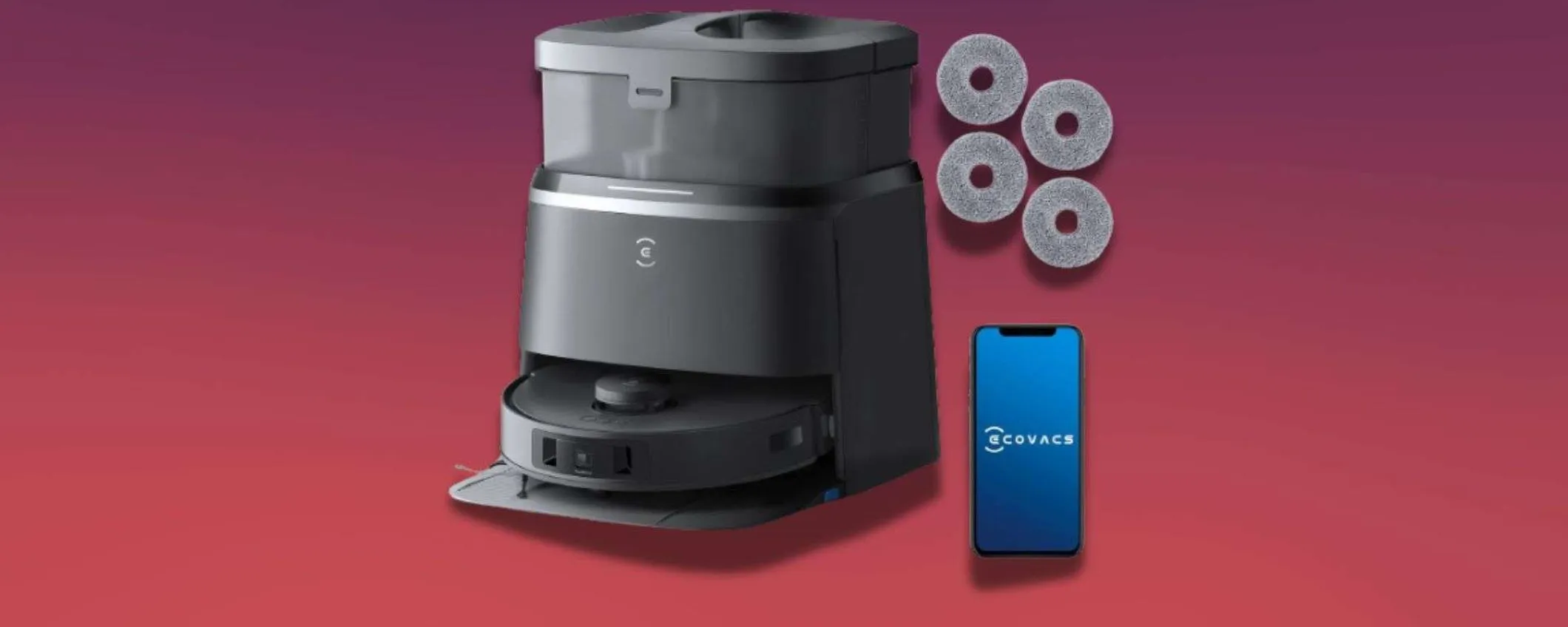 Deebot T30 Omni, super sconto di 200€: è il re dei robot aspirapolvere e lavapavimenti