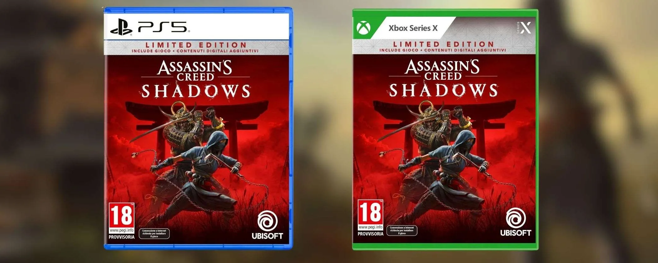 Assassin's Creed Shadows è su Amazon: prenota LIMITED o GOLD al MIGLIOR PREZZO GARANTITO