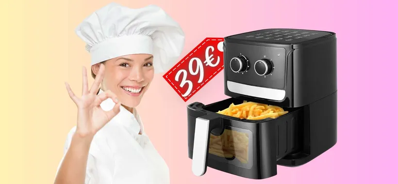 Solo 39€ per una friggitrice ad aria? Amazon è fuori controllo approfittane