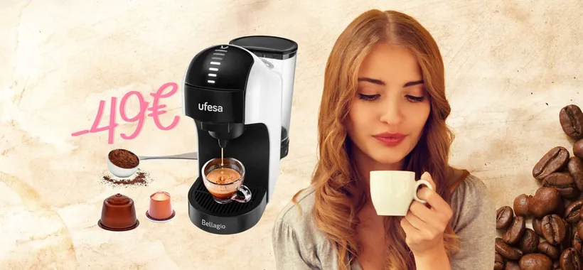 Caffè buonissimo come al bar con la macchina per espresso Ufesa Bellagio